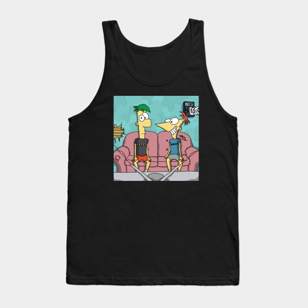 Phineas & Butthead Tank Top by Parkcreations